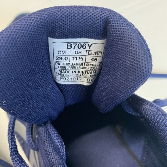 ASICS Mens Gel Rocket 9 shoes size 11.6 US Blue Silver White - Picture 9 of 10